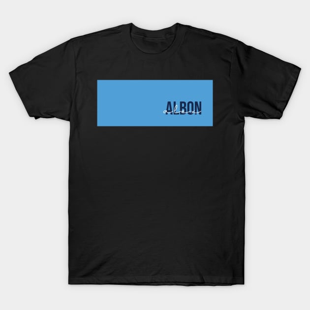 Alex Albon Driver Name - 2022 Season #5 T-Shirt by GreazyL